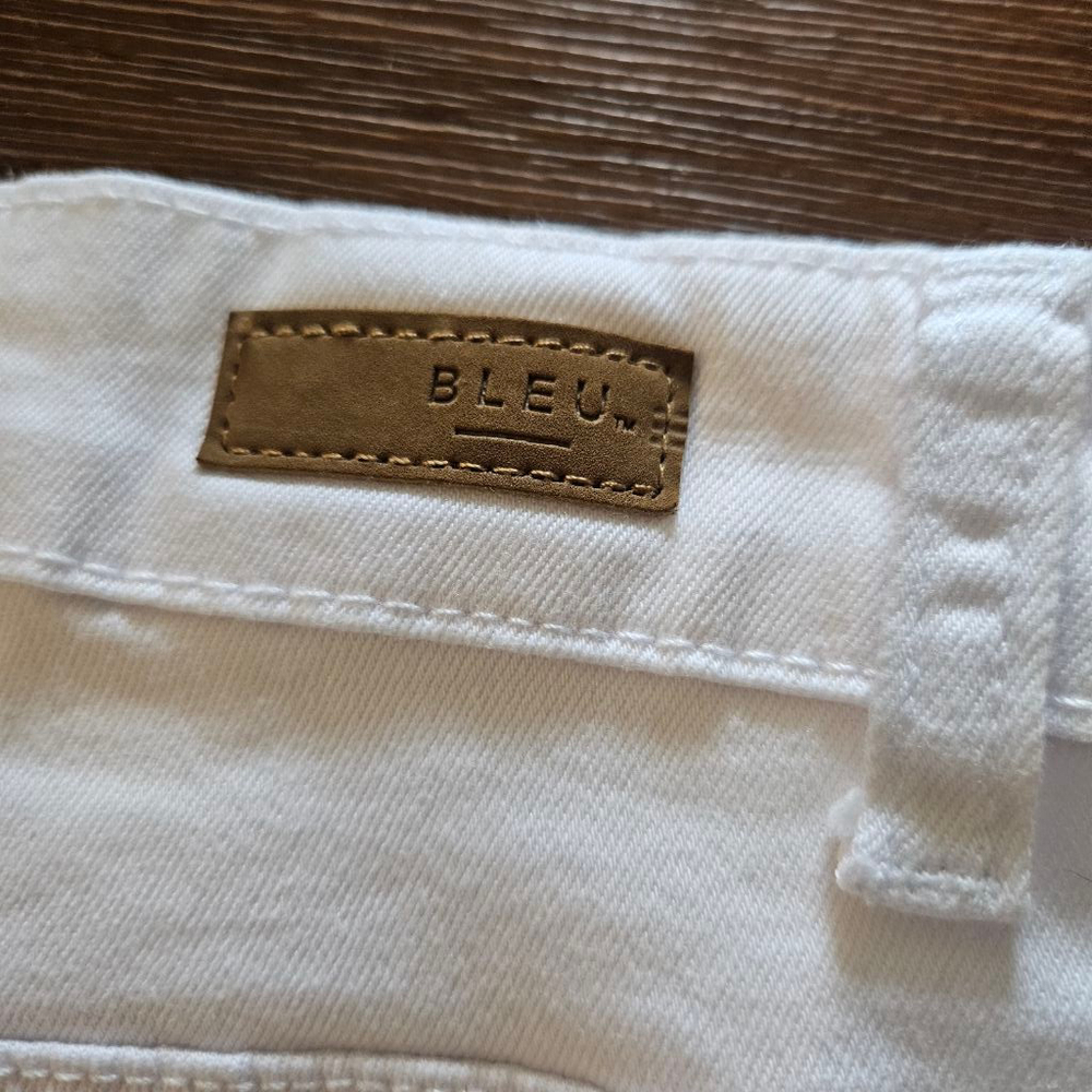 Women's BLEU Capri Pants Size 14P White - Picture 6 of 9